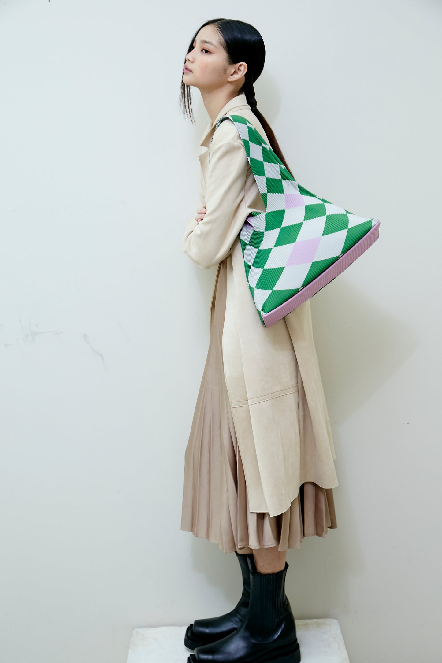 Hobo Regular Checkerboard Green